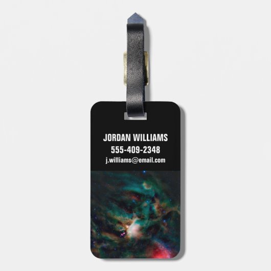 Étiquette À Bagage Le Complexe Nuageux De Rho Ophiuchi. (Dos Vertical)