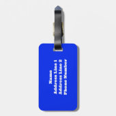 Étiquette À Bagage Le corail dans un aquarium d'eau salée (Dos Vertical)