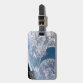 Étiquette À Bagage Le Cratère Manicouagan Et Le Saint-Laurent (Devant Vertical)