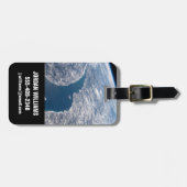 Étiquette À Bagage Le Cratère Manicouagan Et Le Saint-Laurent (Devant horizontal)