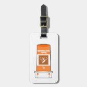 Étiquette À Bagage Le cyclisme est ma drogue (Devant Vertical)