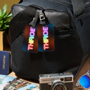 Étiquette À Bagage Le dégradé arc-en-ciel épais de SlipperyJoe's palp