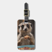 Étiquette À Bagage Le Déjeuner De Meerkat Sneaky, (Devant Vertical)