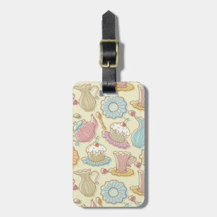 Étiquette À Bagage Le dessin de main bombe des silhouettes