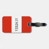 Étiquette À Bagage Le drapeau autrichien (Dos horizontal)