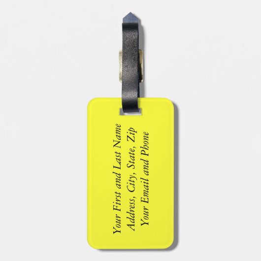 Étiquette À Bagage Le drapeau canadien, Canada (Dos Vertical)