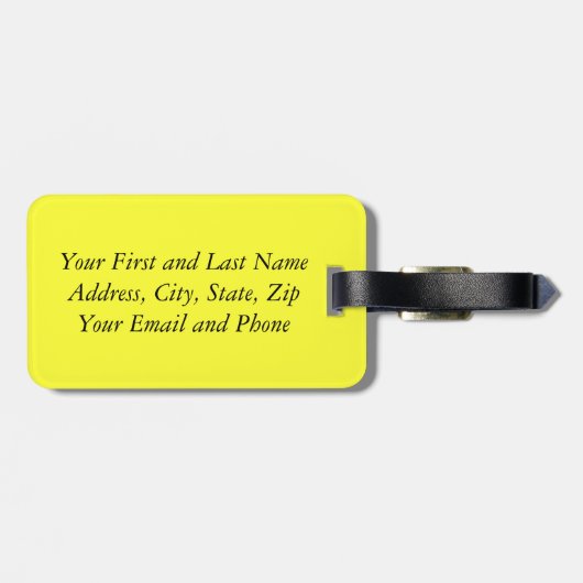 Étiquette À Bagage Le drapeau canadien, Canada (Dos horizontal)