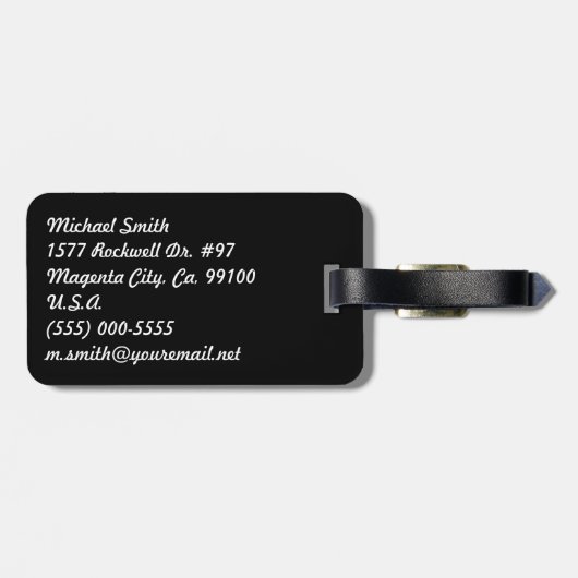 Étiquette À Bagage Le drapeau de la République de Venise (Dos horizontal)