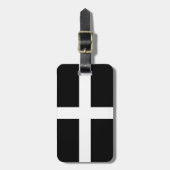 Étiquette À Bagage Le drapeau de Saint-Piran (Devant Vertical)