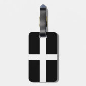 Étiquette À Bagage Le drapeau de Saint-Piran (Dos Vertical)