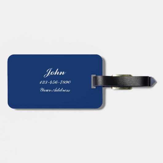 Étiquette À Bagage Le drapeau d'Union Jack (Dos horizontal)