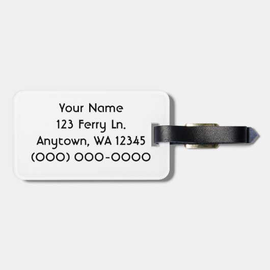 Étiquette À Bagage Le ferry (Dos horizontal)