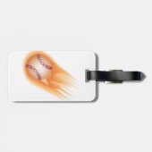 Étiquette À Bagage le feu de base-ball (Dos horizontal)