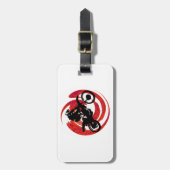 ÉTIQUETTE À BAGAGE LE FEU D'ÉQUITATION DE MX (Devant Vertical)