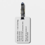 Étiquette À Bagage Le feu et glace Yin Yang (Dos Vertical)