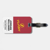 Étiquette À Bagage Le Flash | Graphique "Frappes de foudre" (Dos horizontal)