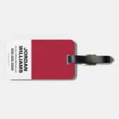 Étiquette À Bagage Le Flash | "L'Avenir Sera Là" (Dos horizontal)