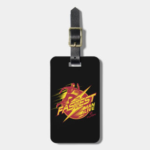 Étiquette À Bagage Le Flash   L'Homme Le Plus Rapide Vit