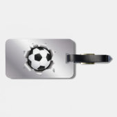 Étiquette À Bagage le football par le feuillard (Dos horizontal)