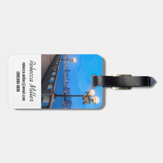 Étiquette À Bagage Le front de mer de Guangzhou (Dos horizontal)