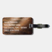 Étiquette À Bagage Le garçon de vache initialise l'étiquette de (Dos horizontal)