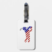 Étiquette À Bagage LE GOLF DES Patriotes ÉTATS-UNIS (Dos Vertical)