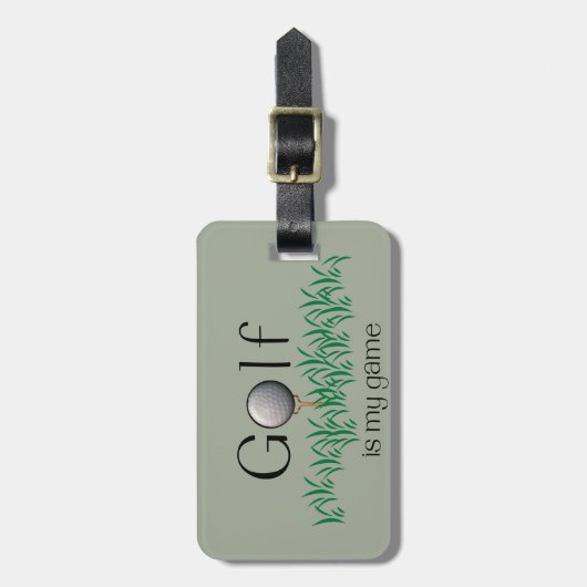 Étiquette À Bagage Le GOLF est mon jeu (Devant Vertical)