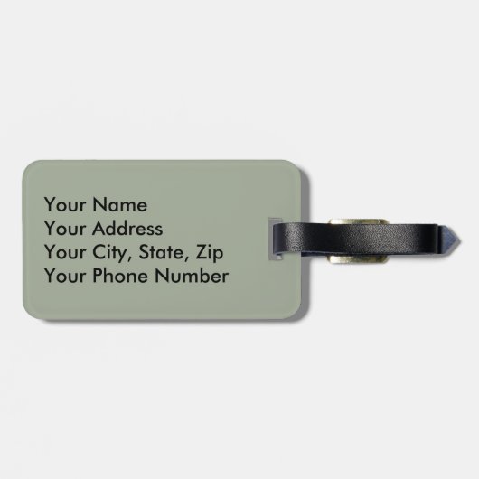 Étiquette À Bagage Le GOLF est mon jeu (Dos horizontal)