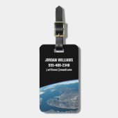 Étiquette À Bagage Le Golfe Du Saint-Laurent Et Le Canada. (Devant Vertical)