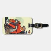 Étiquette À Bagage Le golfeur a continué l'attente (Devant horizontal)