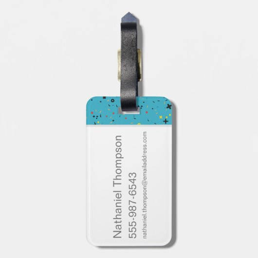 Étiquette À Bagage Le groupe "JE SUIS SOLENNELLEMENT CONVAINCU QUE JE (Dos Vertical)