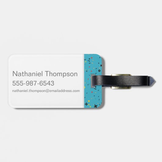 Étiquette À Bagage Le groupe "JE SUIS SOLENNELLEMENT CONVAINCU QUE JE (Dos horizontal)