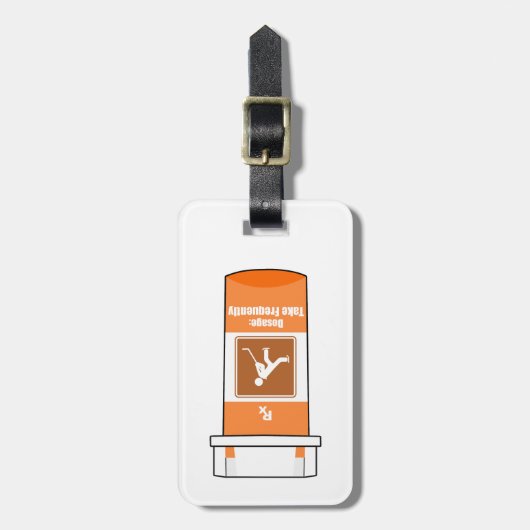 Étiquette À Bagage Le hockey est ma drogue (Devant Vertical)