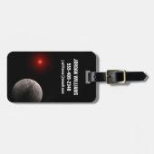 Étiquette À Bagage Le Hot Rocky Exoplanet Trappist-1 B. (Devant horizontal)