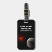 Étiquette À Bagage Le Hot Rocky Exoplanet Trappist-1 B. (Devant Vertical)