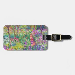 Étiquette À Bagage Le jardin d'iris au cool de Giverny Claude Monet,