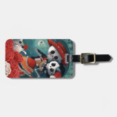 Étiquette À Bagage Le jour des amants squelettiques morts (Devant horizontal)