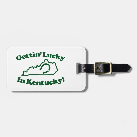 Étiquette À Bagage Le Kentucky chanceux (Devant horizontal)