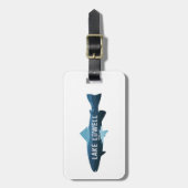 Étiquette À Bagage Le lac Lowell Idaho Poissons (Devant Vertical)