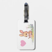 Étiquette À Bagage Le lapin (Dos Vertical)
