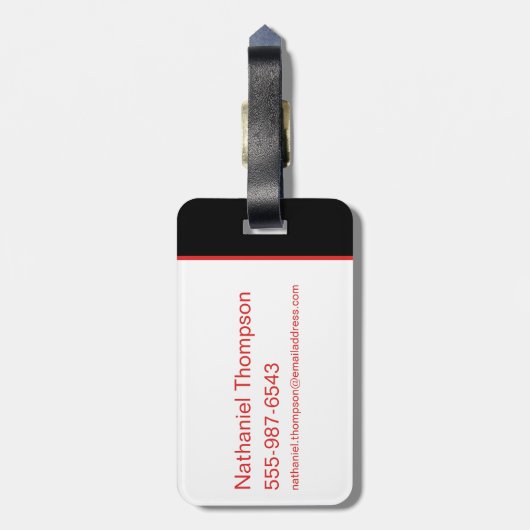 Étiquette À Bagage Le logo Batman Bat (Dos Vertical)