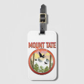 Étiquette À Bagage Le logo du voyage du Mont Tate Japon (Devant Vertical)