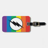 Étiquette À Bagage Le logo Flash Rainbow (Devant horizontal)