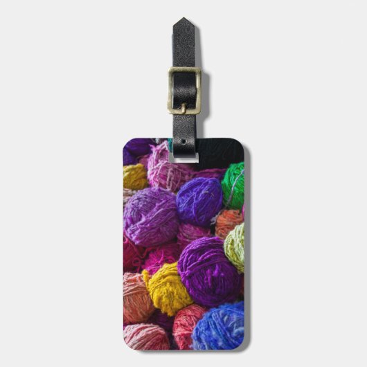 Étiquette À Bagage Le marché du port d'Angelmo (Devant Vertical)