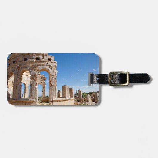 Étiquette À Bagage Le Marché, Leptis Magna, district d'Al Khums (Devant horizontal)