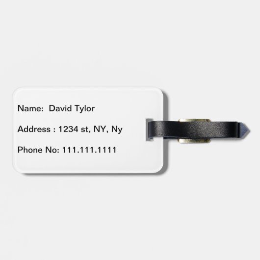 Étiquette À Bagage Le Marteau (Dos horizontal)