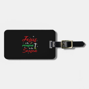 Étiquette À Bagage Le meilleur Jésus est pour la saison Noël