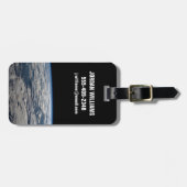 Étiquette À Bagage Le membre de la Terre au-dessus d'une Australie oc (Devant horizontal)