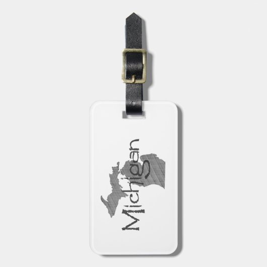 Étiquette À Bagage Le Michigan (Devant Vertical)