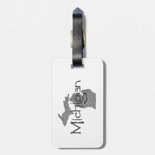 Étiquette À Bagage Le Michigan (Dos Vertical)